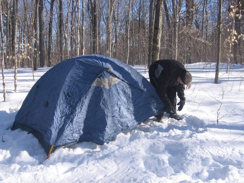 Photo from Ski camping, Minnesing Wilderness Trail, Algonquin, complete trail