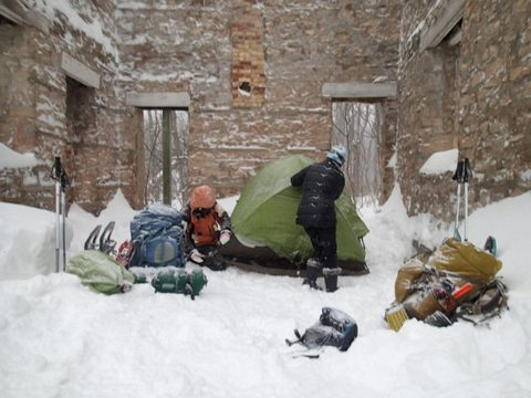 Photo from Snowshoe camping, Bruce Peninsula National Park
