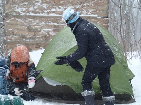 Photo from Snowshoe camping, Bruce Peninsula National Park