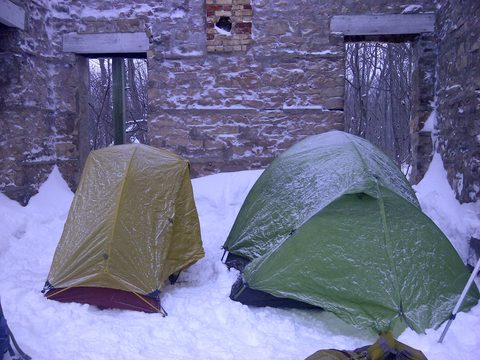 Photo from Snowshoe camping, Bruce Peninsula National Park