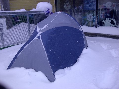 Photo from Snowshoe camping, Bruce Peninsula National Park