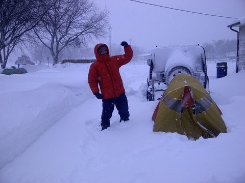 Photo from Snowshoe camping, Bruce Peninsula National Park