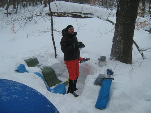 Photo from Beginners Winter Backpacking Course