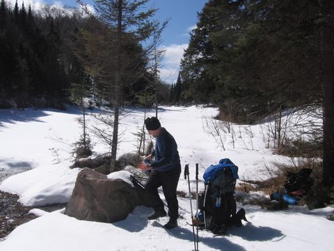 Photo from Winter Backpacking Trip 3.0, Algonquin Park, Snow Structures