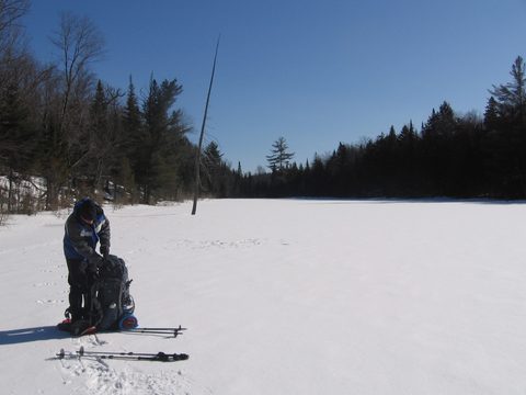 Photo from Winter Backpacking Trip 3.0, Algonquin Park, Snow Structures