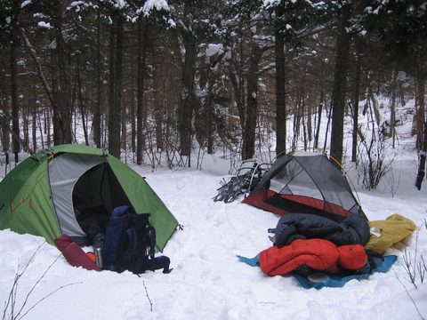 Photo from Winter Backpacking Trip 3.0, Algonquin Park, Snow Structures