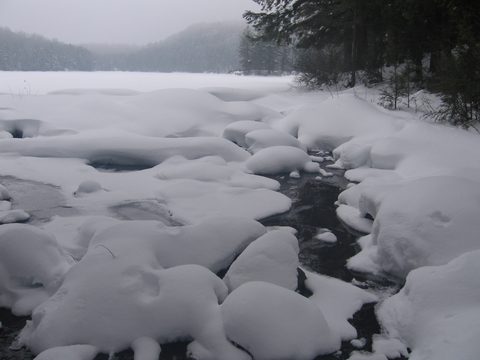 Photo from Winter Backpacking Trip 3.0, Algonquin Park, Snow Structures