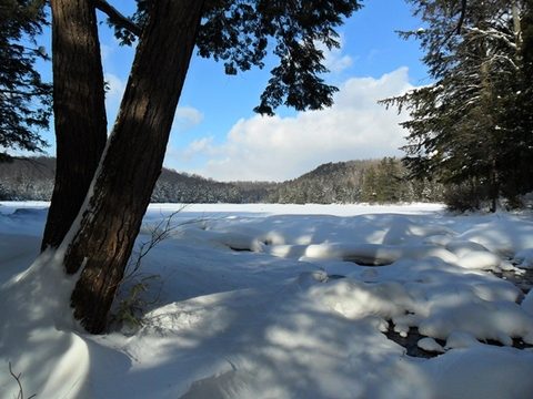 Photo from Winter Backpacking Trip 3.0, Algonquin Park, Snow Structures
