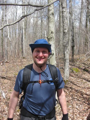 Tim at home in the woods