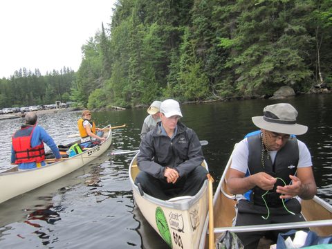 Photo from Algonquin park backcountry canoe camping trip