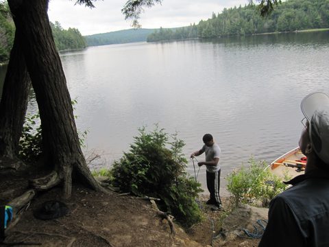 Photo from Algonquin park backcountry canoe camping trip