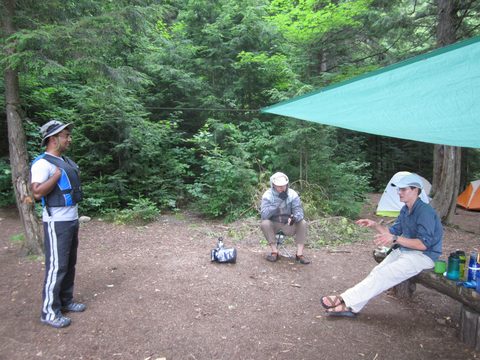 Photo from Algonquin park backcountry canoe camping trip