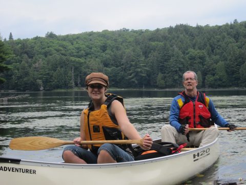 Photo from Algonquin park backcountry canoe camping trip