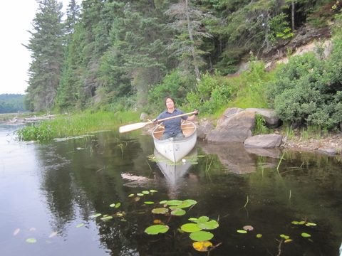 Photo from Algonquin park backcountry canoe camping trip