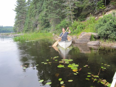 Photo from Algonquin park backcountry canoe camping trip