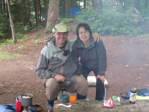Photo from Algonquin park backcountry canoe camping trip