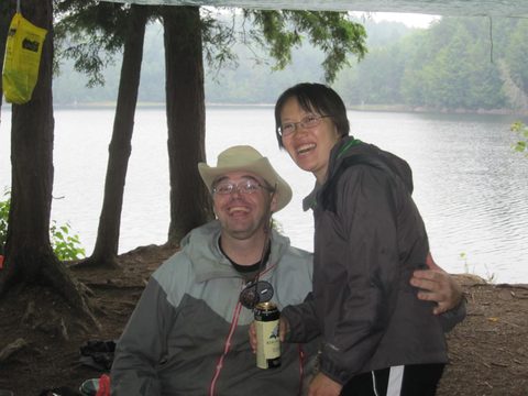 Photo from Algonquin park backcountry canoe camping trip