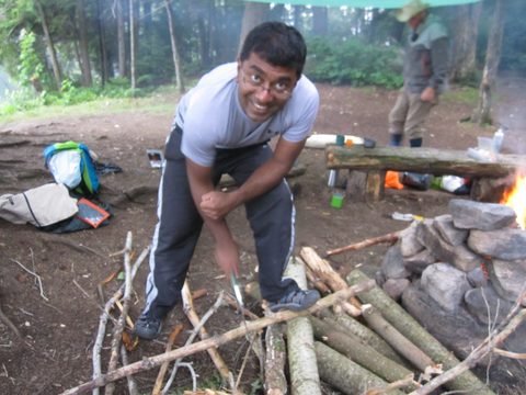 Photo from Algonquin park backcountry canoe camping trip