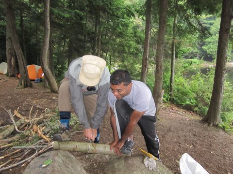 Photo from Algonquin park backcountry canoe camping trip