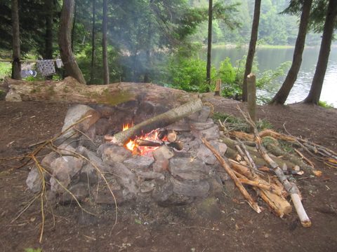 Photo from Algonquin park backcountry canoe camping trip