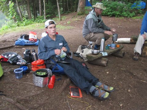 Photo from Algonquin park backcountry canoe camping trip