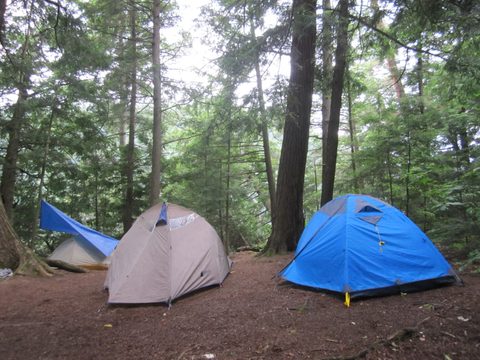 Photo from Algonquin park backcountry canoe camping trip