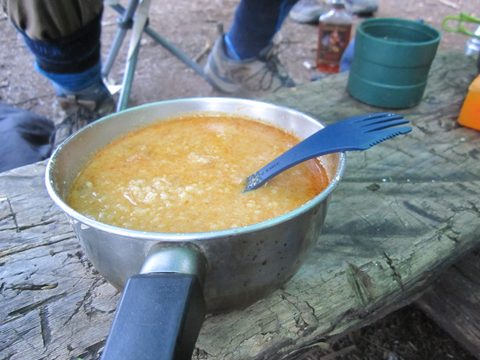 Photo from Algonquin park backcountry canoe camping trip