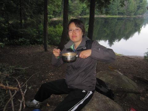 Photo from Algonquin park backcountry canoe camping trip