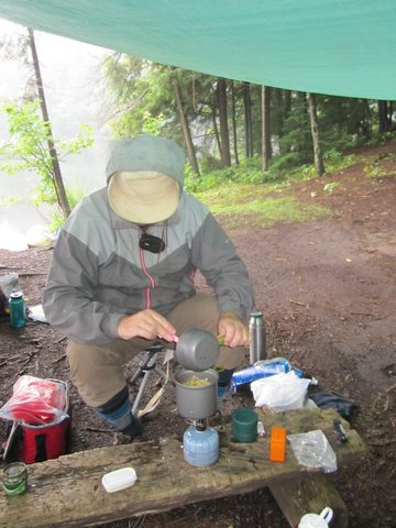 Photo from Algonquin park backcountry canoe camping trip
