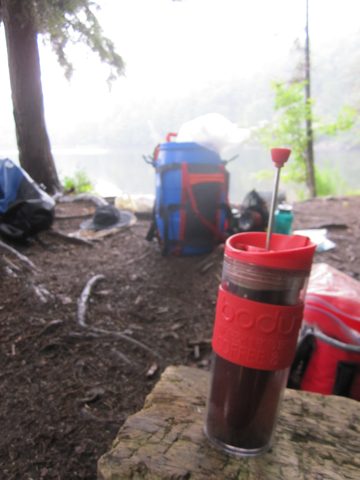 Photo from Algonquin park backcountry canoe camping trip