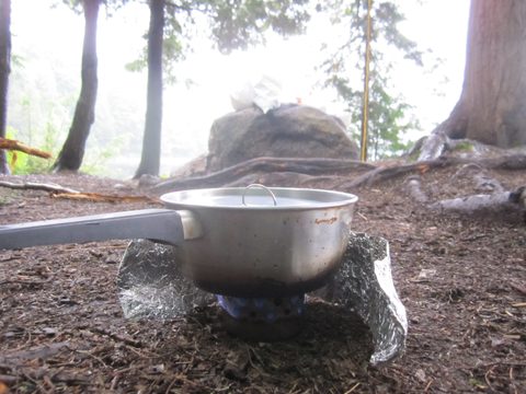 Photo from Algonquin park backcountry canoe camping trip