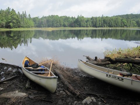Photo from Algonquin park backcountry canoe camping trip