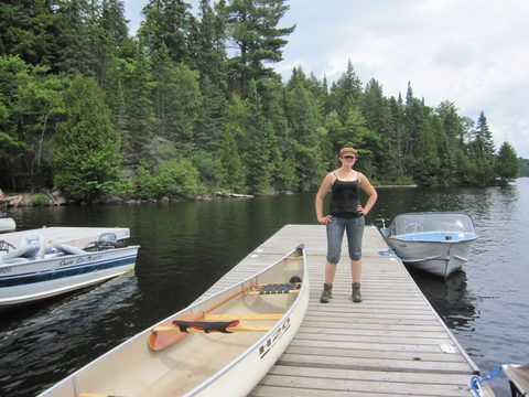 Photo from Algonquin park backcountry canoe camping trip