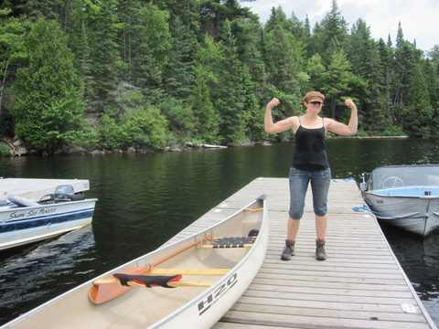 Photo from Algonquin park backcountry canoe camping trip