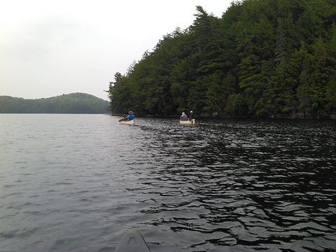 Photo from Algonquin park backcountry canoe camping trip