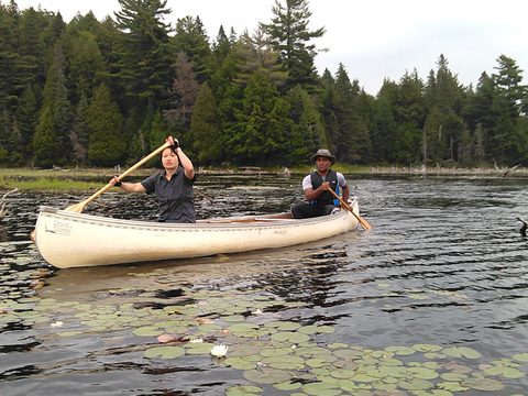 Photo from Algonquin park backcountry canoe camping trip