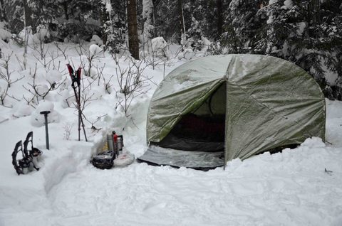 Photo from Snowshoeing, Guskewau Lake, Algonquin