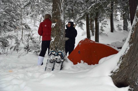 Photo from Snowshoeing, Guskewau Lake, Algonquin