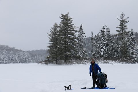 Photo from Snowshoeing, Guskewau Lake, Algonquin
