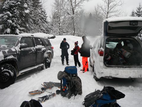 Photo from Snowshoeing, Guskewau Lake, Algonquin