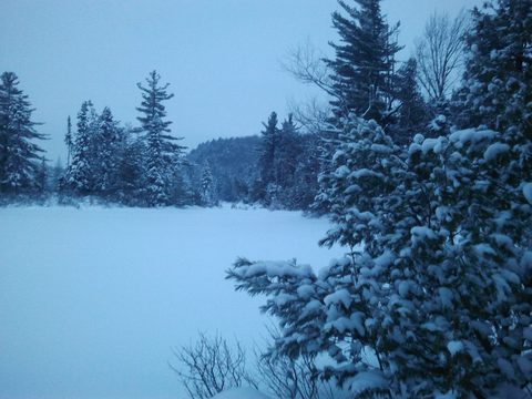 Photo from Snowshoeing, Guskewau Lake, Algonquin