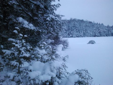 Photo from Snowshoeing, Guskewau Lake, Algonquin