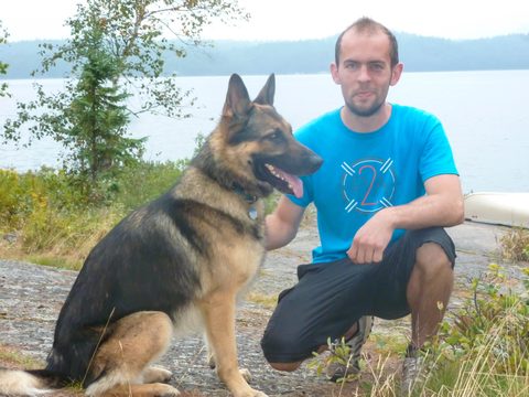 Tyler and trusted companion, Ace