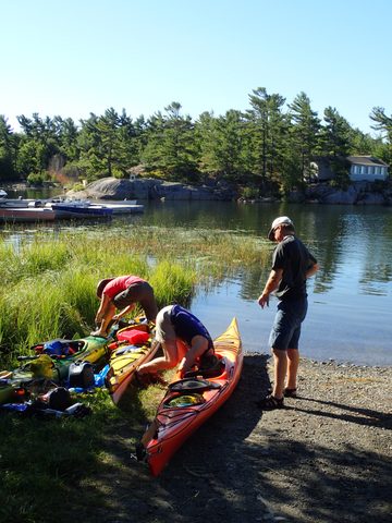 Photo from Paddling Painted - Kayaking out of Bayfield Inlet.