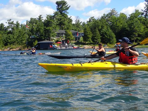 Photo from Paddling Painted - Kayaking out of Bayfield Inlet.