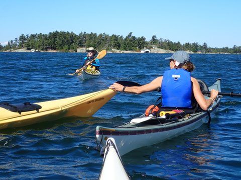 Photo from Paddling Painted - Kayaking out of Bayfield Inlet.