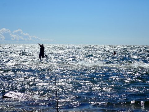Photo from Paddling Painted - Kayaking out of Bayfield Inlet.