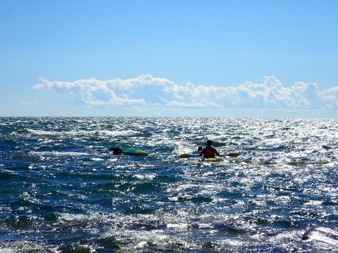 Photo from Paddling Painted - Kayaking out of Bayfield Inlet.