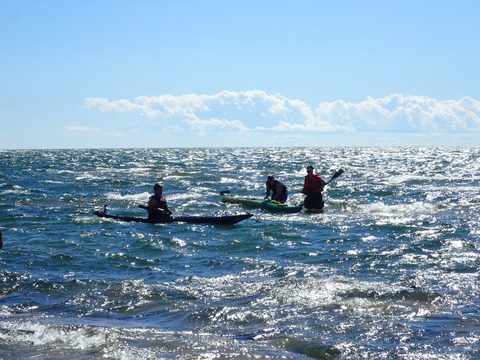 Photo from Paddling Painted - Kayaking out of Bayfield Inlet.