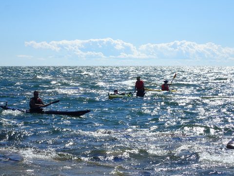 Photo from Paddling Painted - Kayaking out of Bayfield Inlet.
